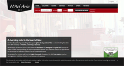 Desktop Screenshot of hotel-aria.fr
